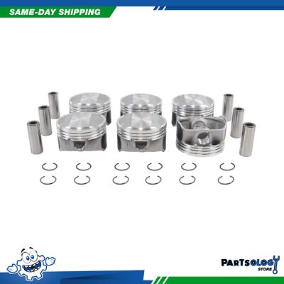 DNJ P4213 Std. Complete Piston Set For 11-16 Ford F-150 Edge Explorer 3.5L DOHC