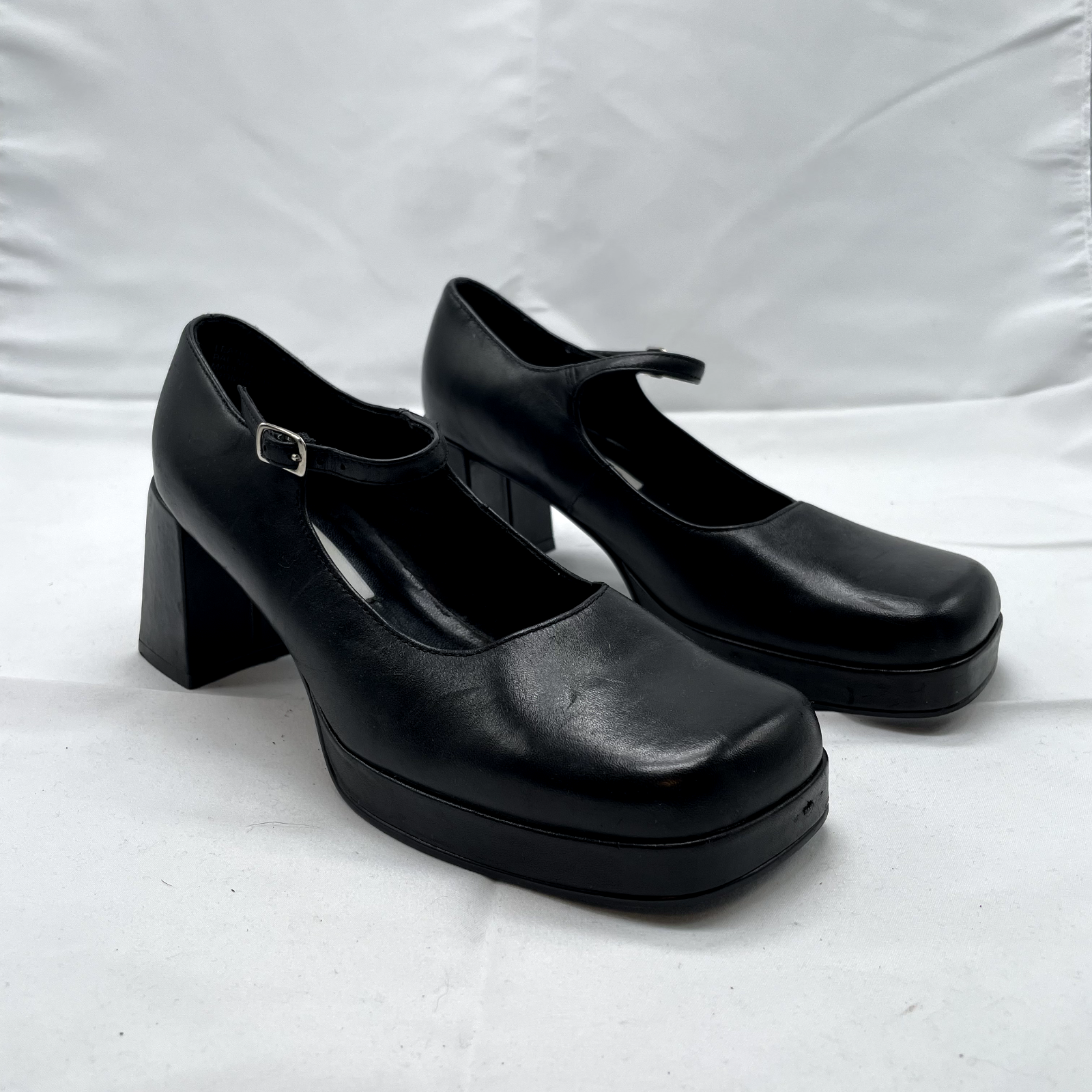 90s Y2K Vintage Steve Madden Platform Mary Jane Heels 5.5 Black Square Toe eBay