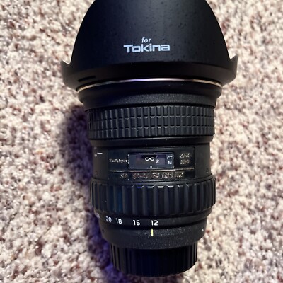 Tokina AT-X Pro 12-24mm f/4 SD IF DX Wide Angle Zoom Lens + Hood for Nikon