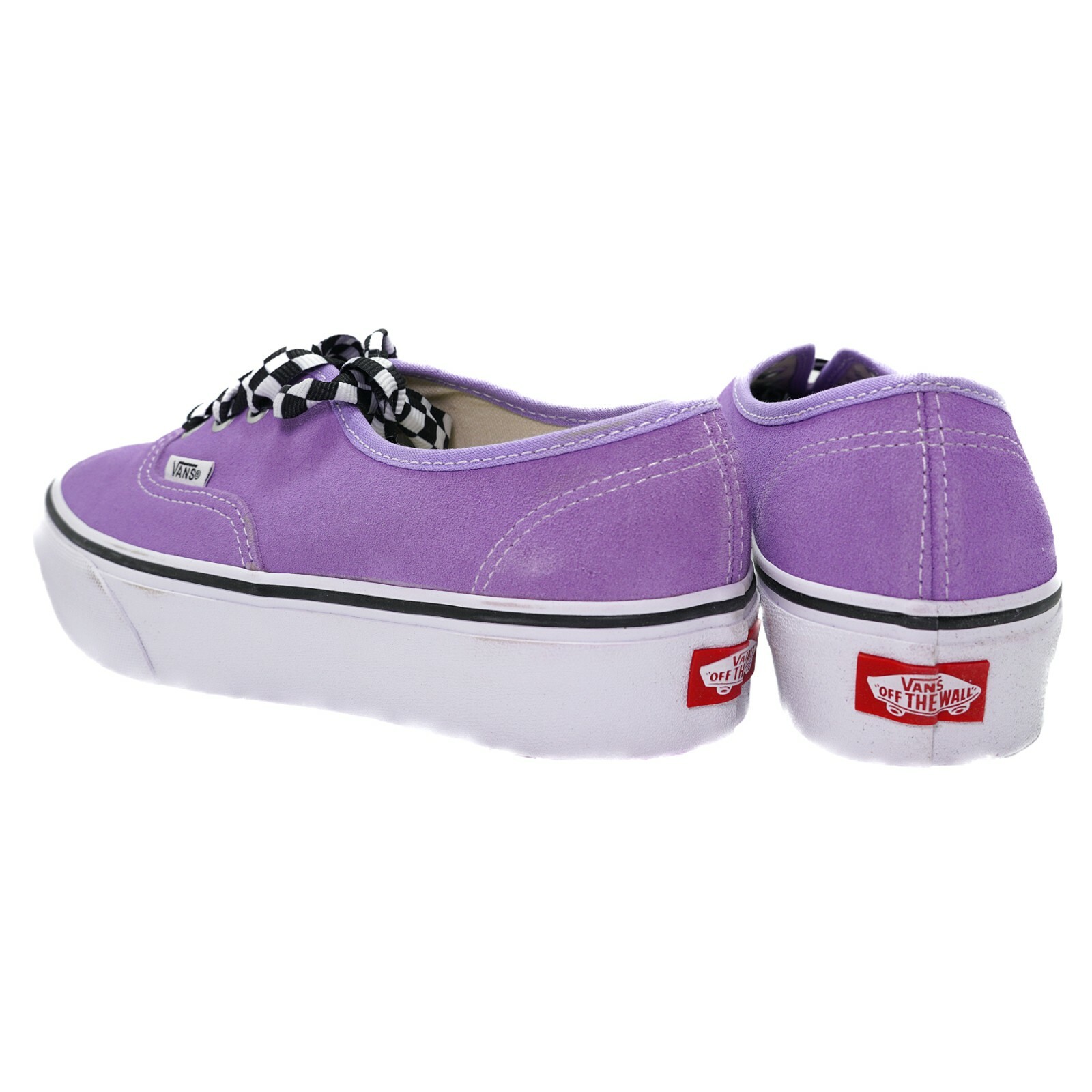vans platform checkerboard lace violet