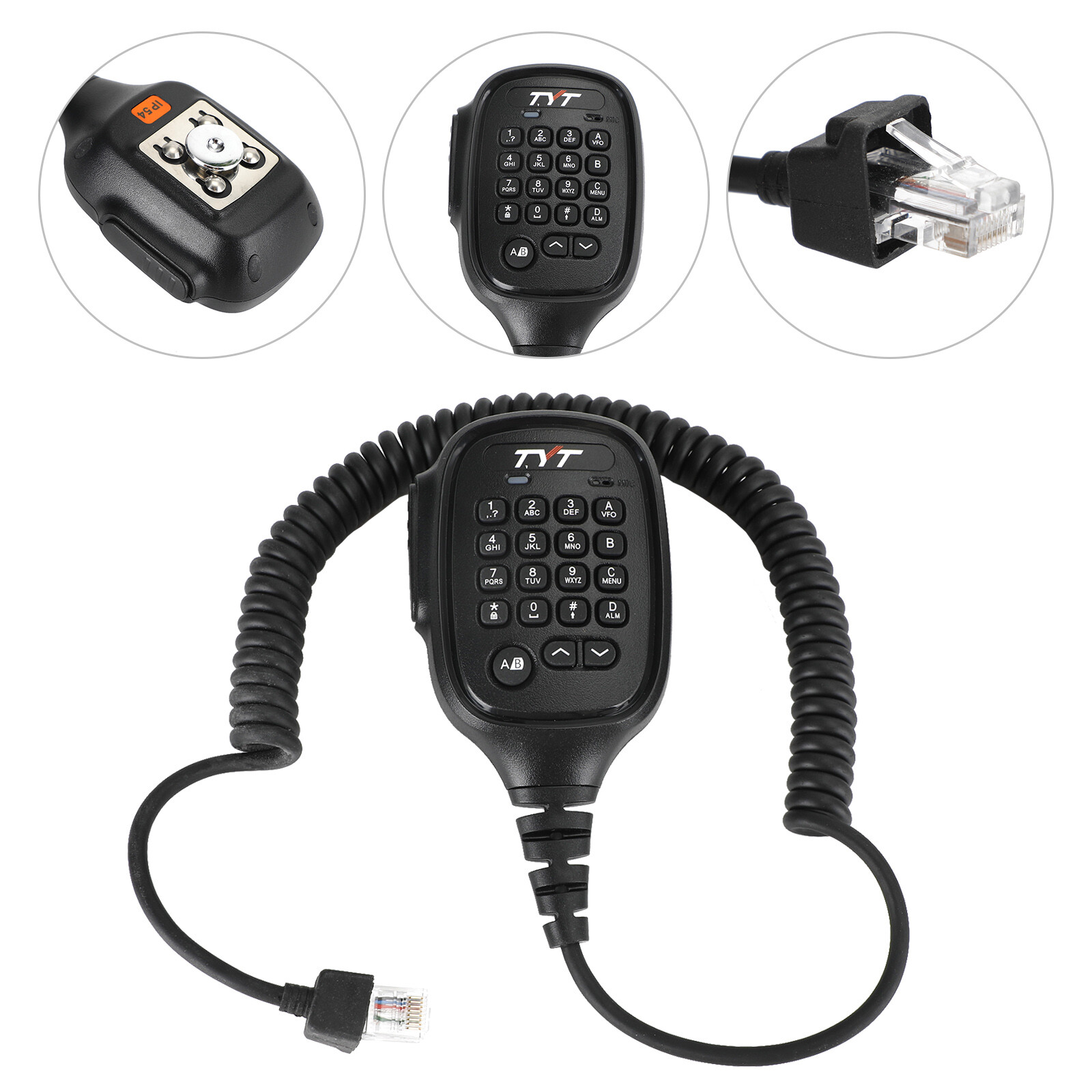 Digital DMR Car Coding Microphone Mic Fit for TYT MD9600 Walkie-Talkie Radio