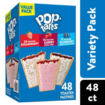 Pop-Tarts Variety Pack Instant Breakfast Toaster Pastries, 8