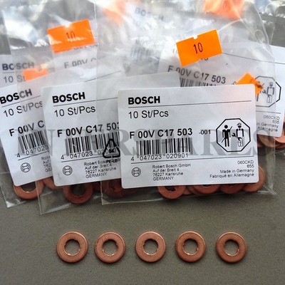 Bosch diesel injector seal rings Volvo S60 S80 V60 V70 XC60 XC70 D5 F00VC17503