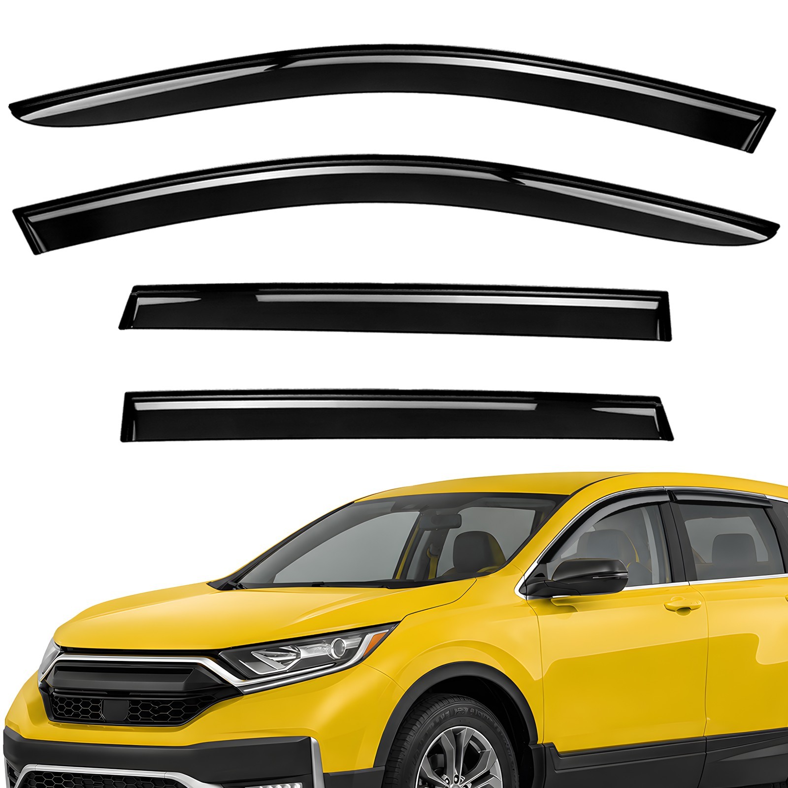 Sun Rain Visors Wind Rain Guards for 2017-2022 Honda CR-V (CRV)
