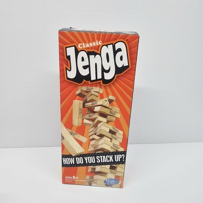Hasbro Jenga Classic Brand New Sealed Wooden Block Family Kids Game