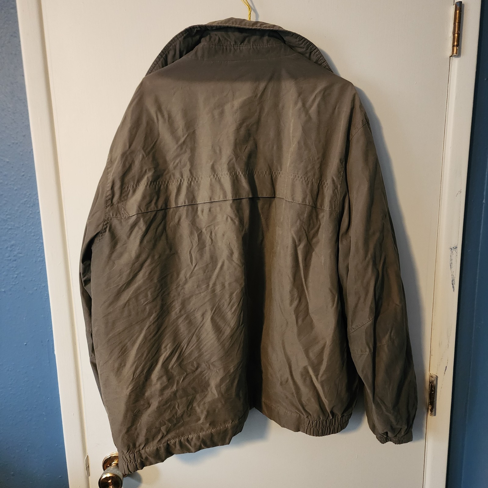 Croft & Barrow Men's Brown/Tan Zip Jacket Size XL Lightweight Lined