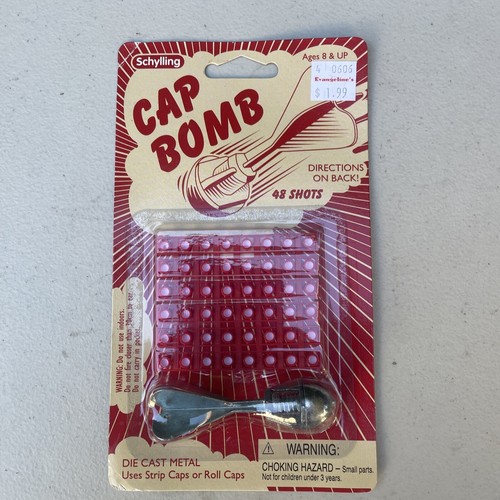 Vintage Metal Cap Bomb Grenade Rocket Toy Schylling Brand Made In Taiwan 48
