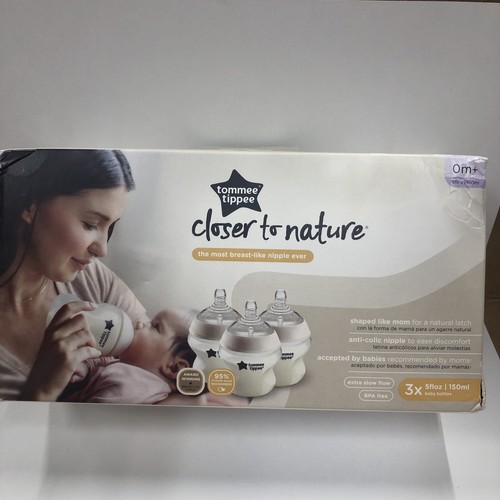 Tommee Tippee Closer to Nature Baby Bottle, Anti-Colic, Breast-like 3 x 5 oz