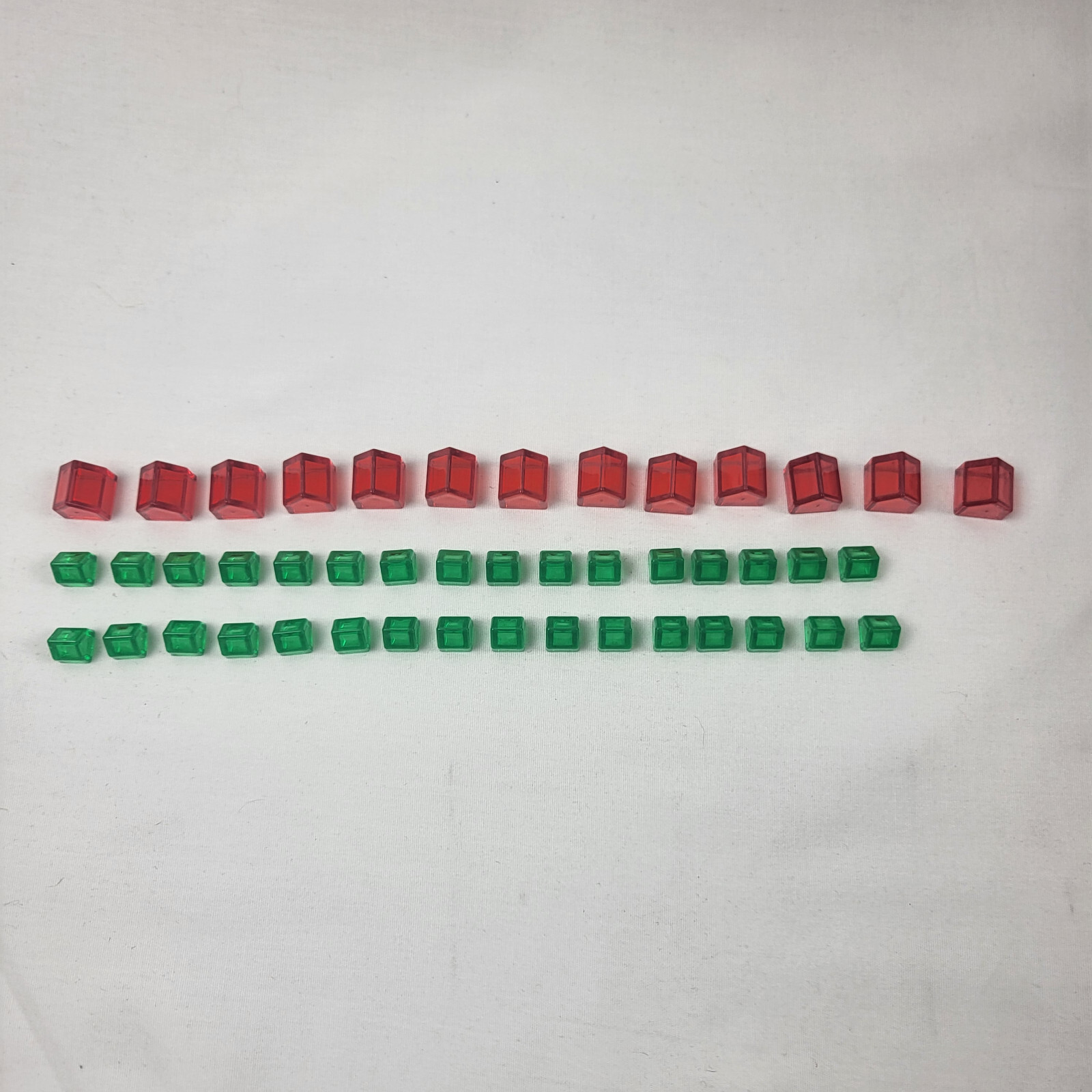 Monopoly Millionaire Replacement Board Game Parts 12 Red Hotels 32 Green Houses