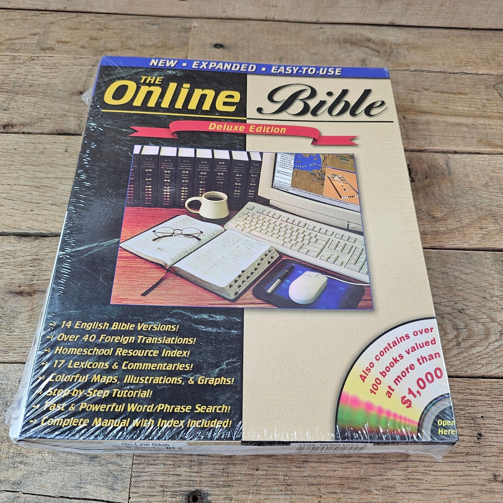 The Online Bible Deluxe Edition CD-ROM Windows 95 98 NT Master Books Sealed