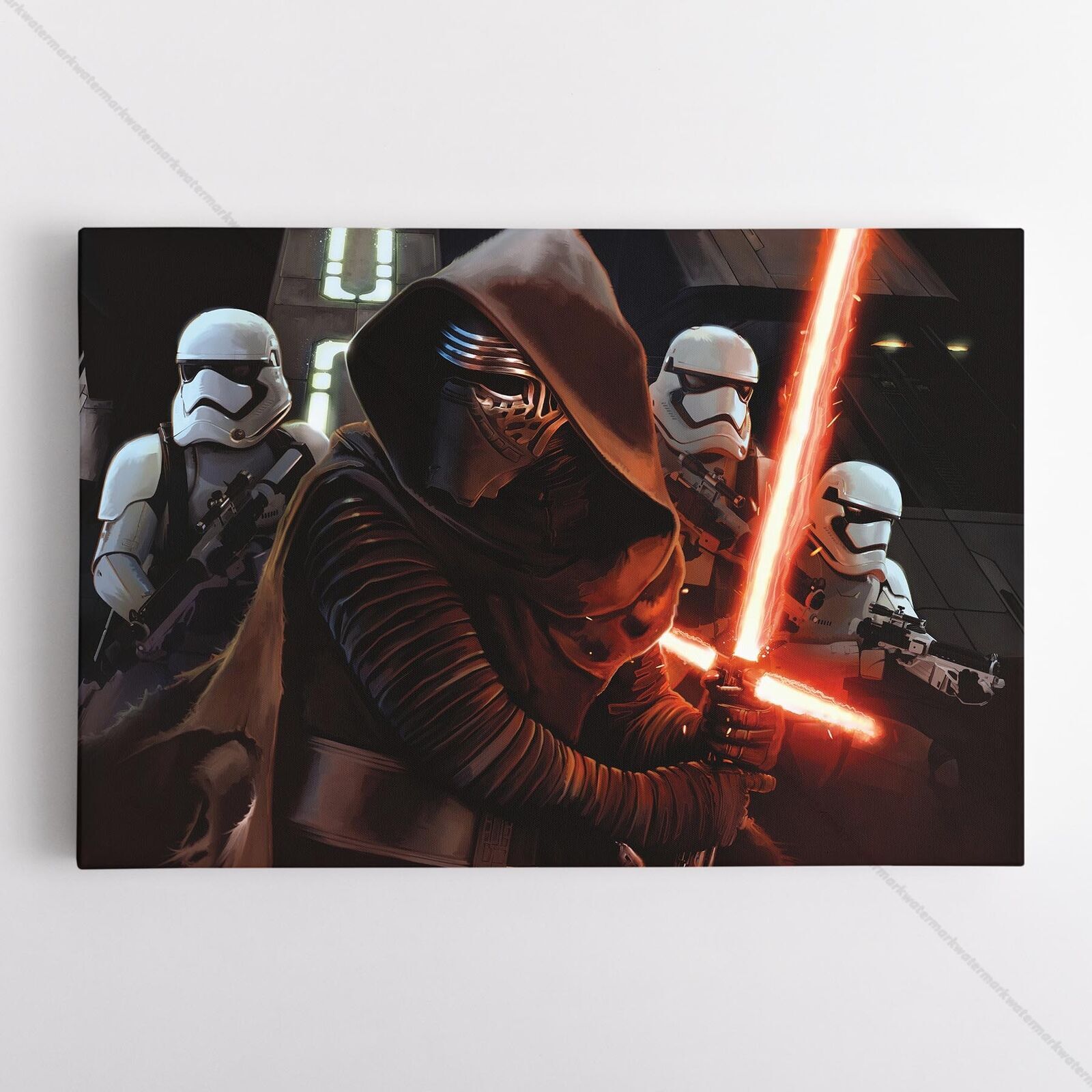 Kylo Ren Poster Canvas Star Wars Stormtrooper Jedi Dark Side #3 Art Print