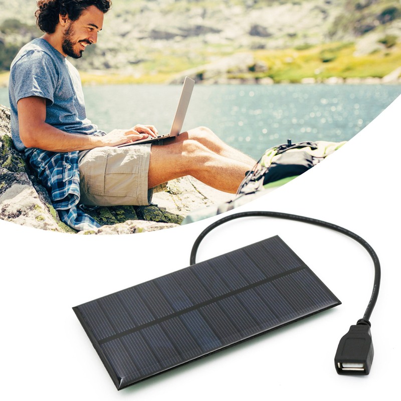 Outdoor Hiking Charger Mini Solar Panel Charger USB-Output For Mobile Phone 5.5V
