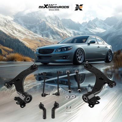 Front Lower Control Arms w/Ball Jiont Tie Rods For Mazda 3 04-09 Mazda 5 06-17