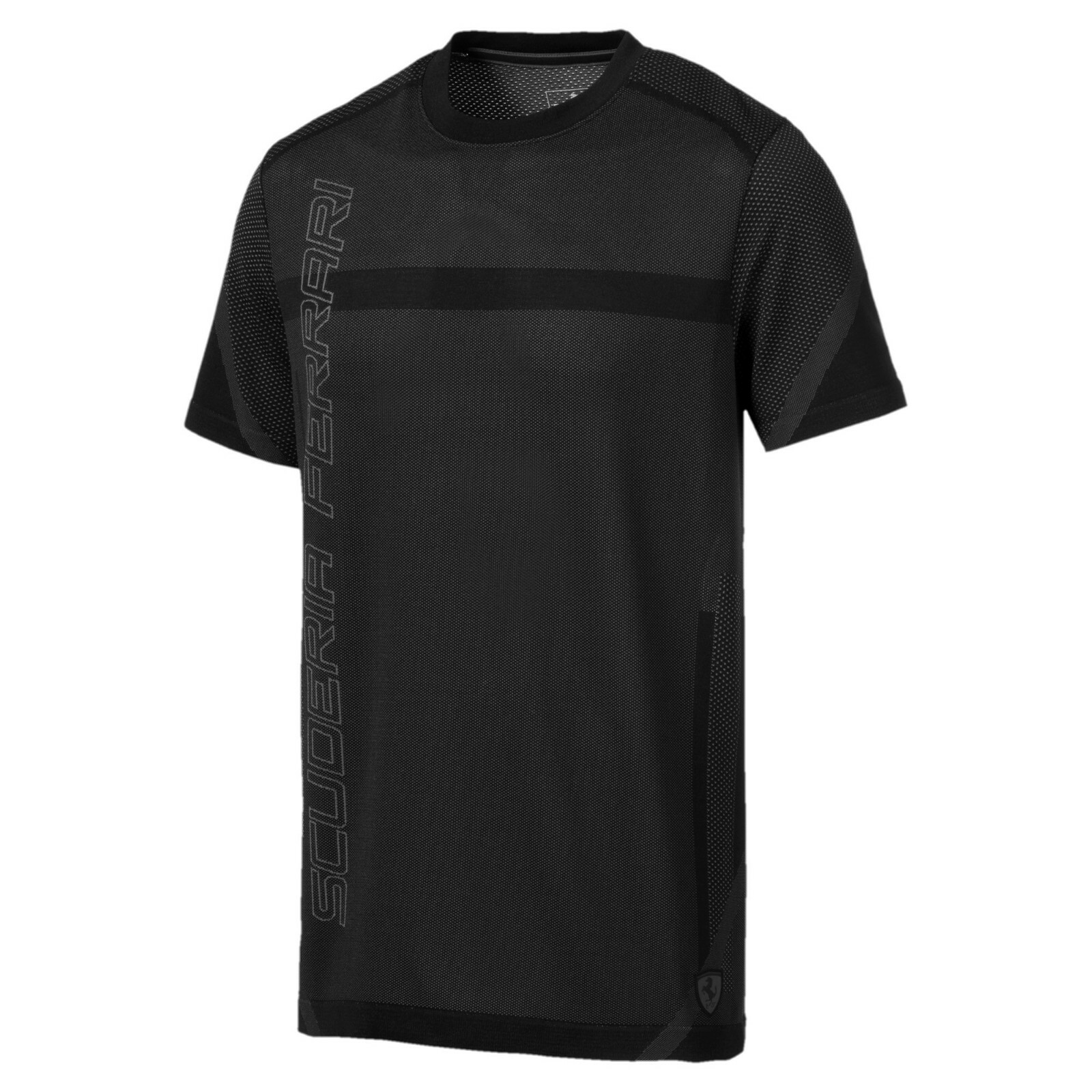 

Мужская футболка Puma x Ferrari RCT evoKNIT Black Color Block Active Wear 595390-01, Черный, Puma x Ferrari RCT evoKNIT Tee
