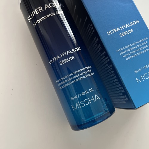 Lot 2x New Korean Missha Super Aqua Ultra Hyalron Serum 1.6fl oz 50ml k-Beauty