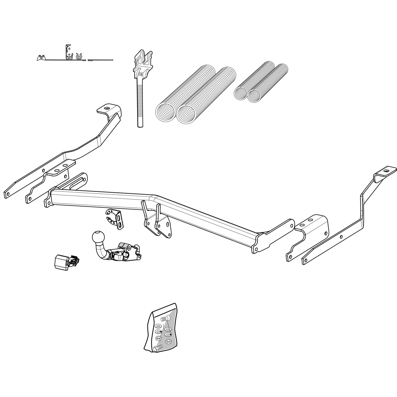 Brink Towbar for Renault Trafic III Van 2014 Onward Detachable Tow