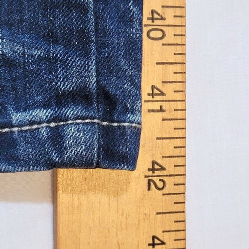 CJ Black Premium Men 32 x 32 Blue Jeans Distressed Dark Skinny Flex Moto Biker