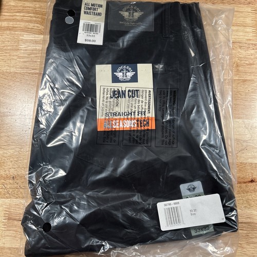 's Jean Cut Straight Fit All Seasons Tech  33x32 Black New