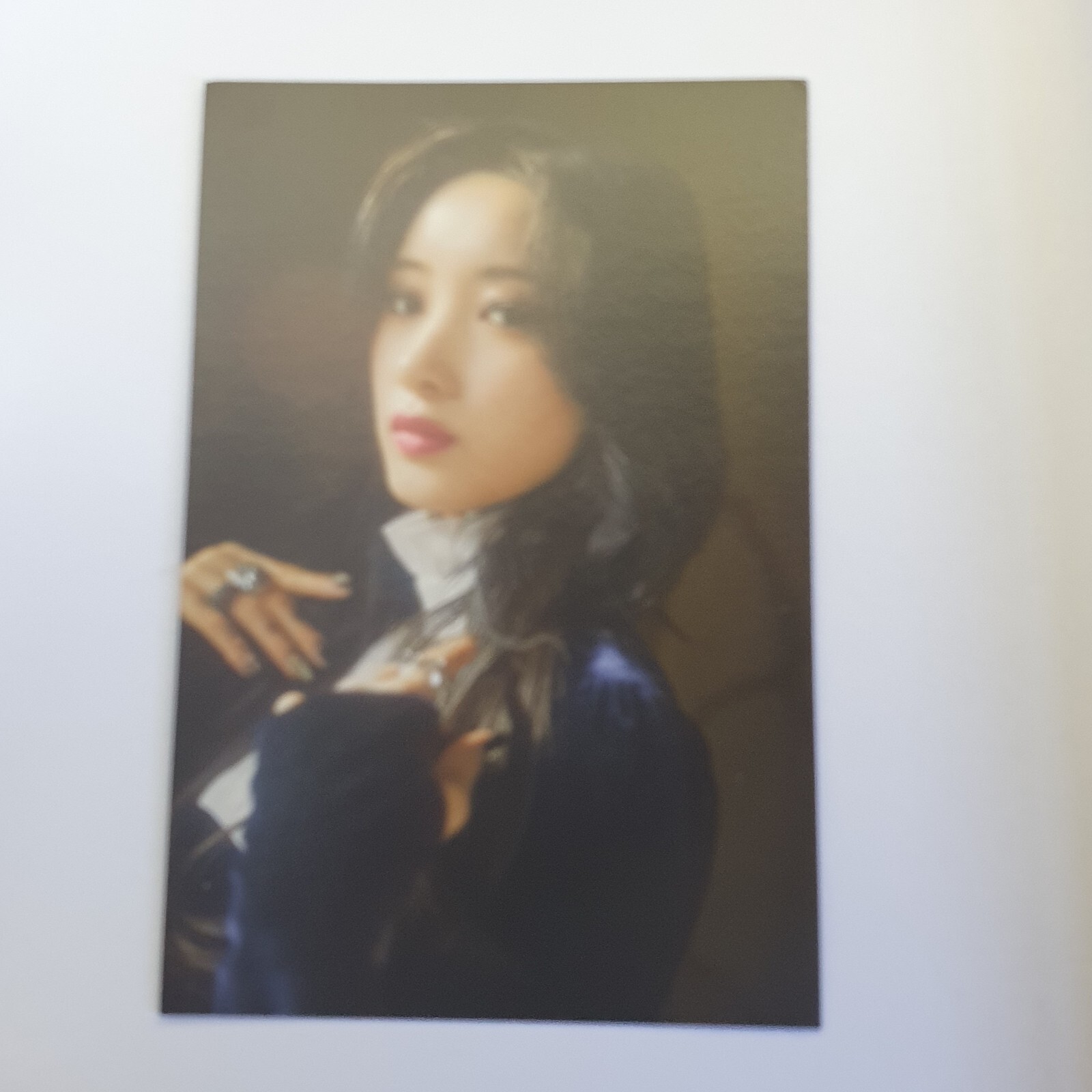 Purple Kiss Into Violet Ponzona fancall winner Yuki postcard *edge damage, bend
