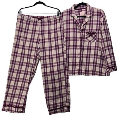Victoria Secret Pajama Set Large Lightweight Cotton Lounge Com...