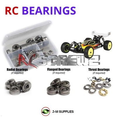 RCScrewZ Metal Shielded Bearings los072b for TLR 22-4 Race Kit (TLR03005) | SET