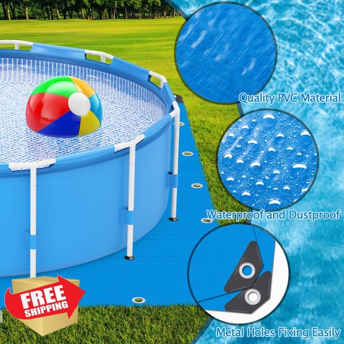 10x10 Ft Pool Ground Cloth Liner Pad Heavy Duty Mat Protector