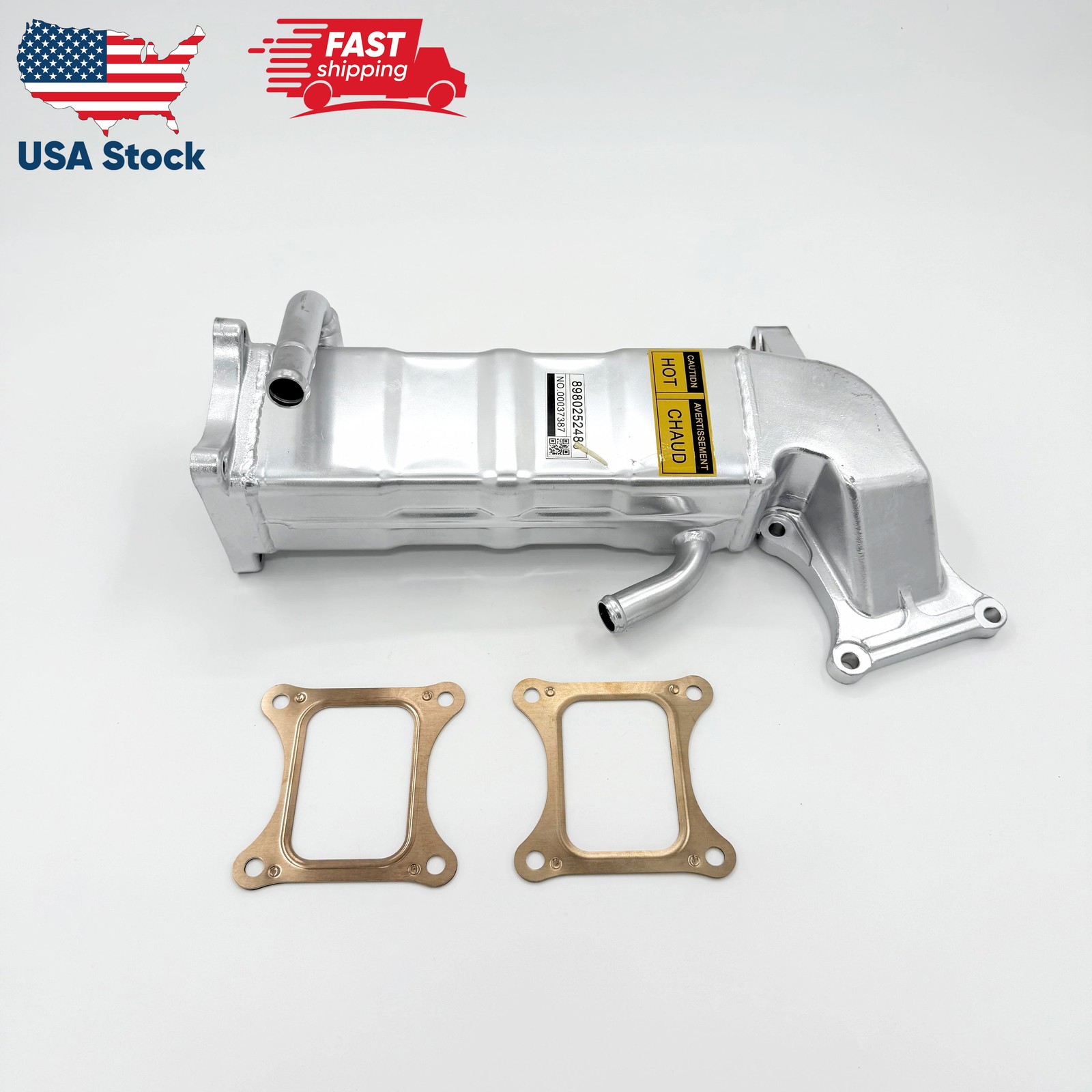 Cooler EGR Assembly A + Gaskets For ISUZU NPR NPR-HD NQR NRR 4HK1 5.2L 2007-2010