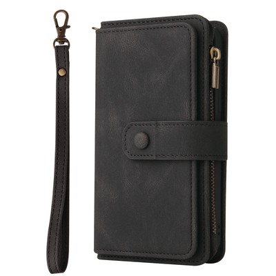 For Xiaomi Redmi 15 Card Zipper Photo Frame Multifunction Purse PU Leather Case