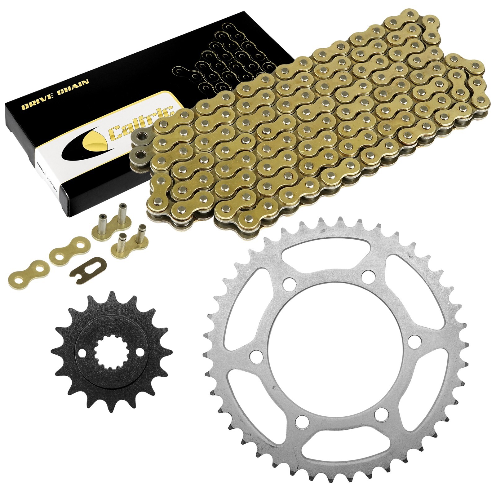 Drive Chain & Sprockets Kit for Kawasaki GPZ500S Ninja 500 EX500A