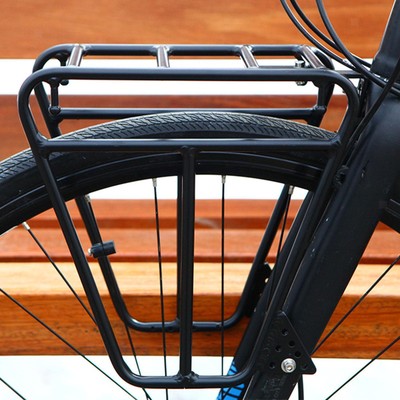 Bicycle Front Fork Rack, Bike Front Carrier Rack Trunk Holder Luggage Shelf