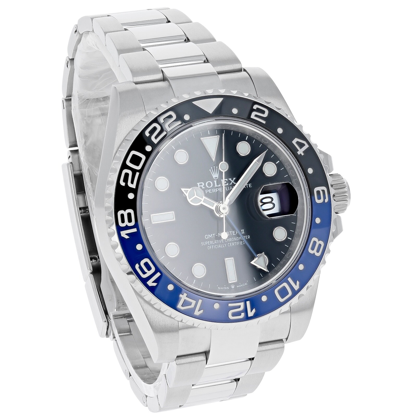 Pre-owned Rolex Gmt-master Ii 126710blnr Batman Oyster Unworn 2024 40 Mm