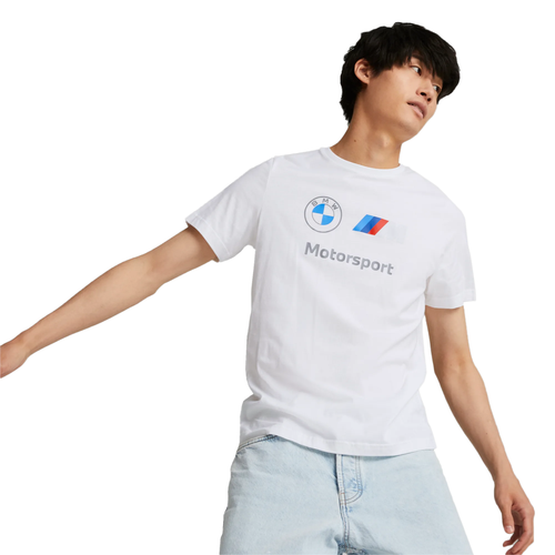 Мужская футболка Puma White с логотипом BMW MMS Ess