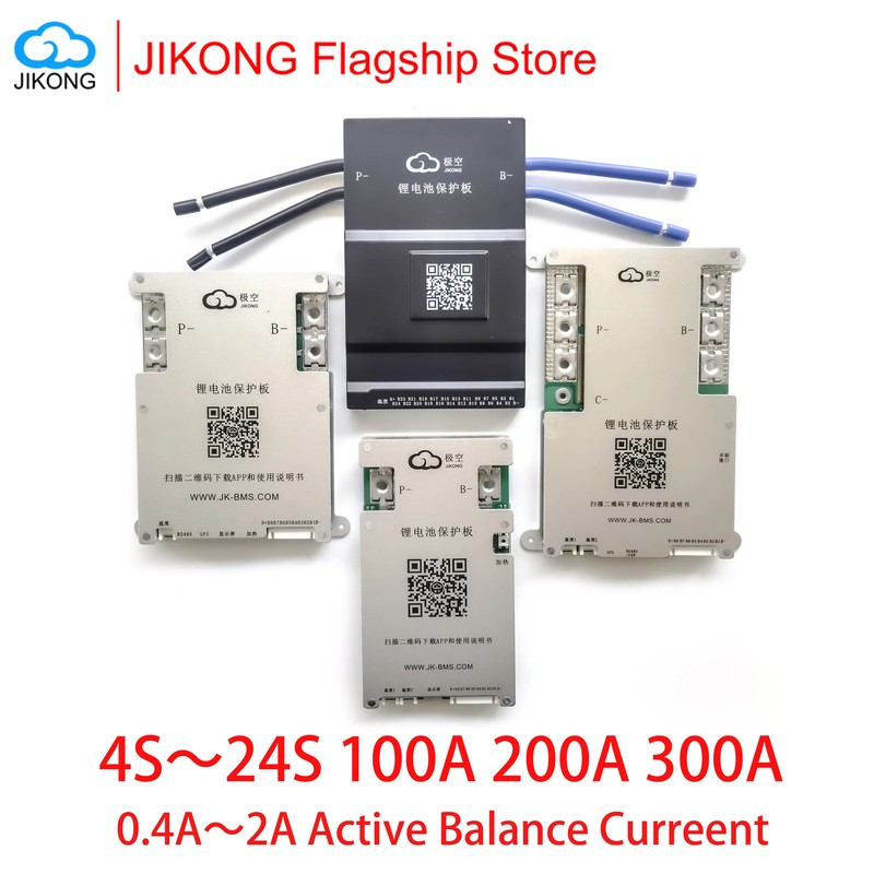 Jk Bms 3S 4S 8S 12S 13S 14S 16S 17S 20S 24S jikong Smart Bms 40A 60A 80A 100A 15