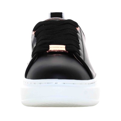 Pre-owned Alexander Smith A24us Women's Low Sneakers Eww 6730 Blk Eco Wembley Woman In Black