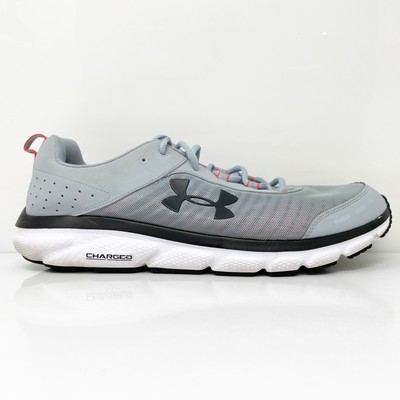 Under Armour Mens Charged Assert 8 3021952-402 Серые кроссовки для бега Размер 15, Серый, Charged Assert 8