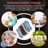D.G.PLAYER Fidget Toys Adults - Sound and Silent Handheld Cool Fidget Slider - Metal Sensory Toys for Adults Stress Relief, Focused, Anxiety, Time Passing - Travel, Classroom, Office, Car, Home (Blue)