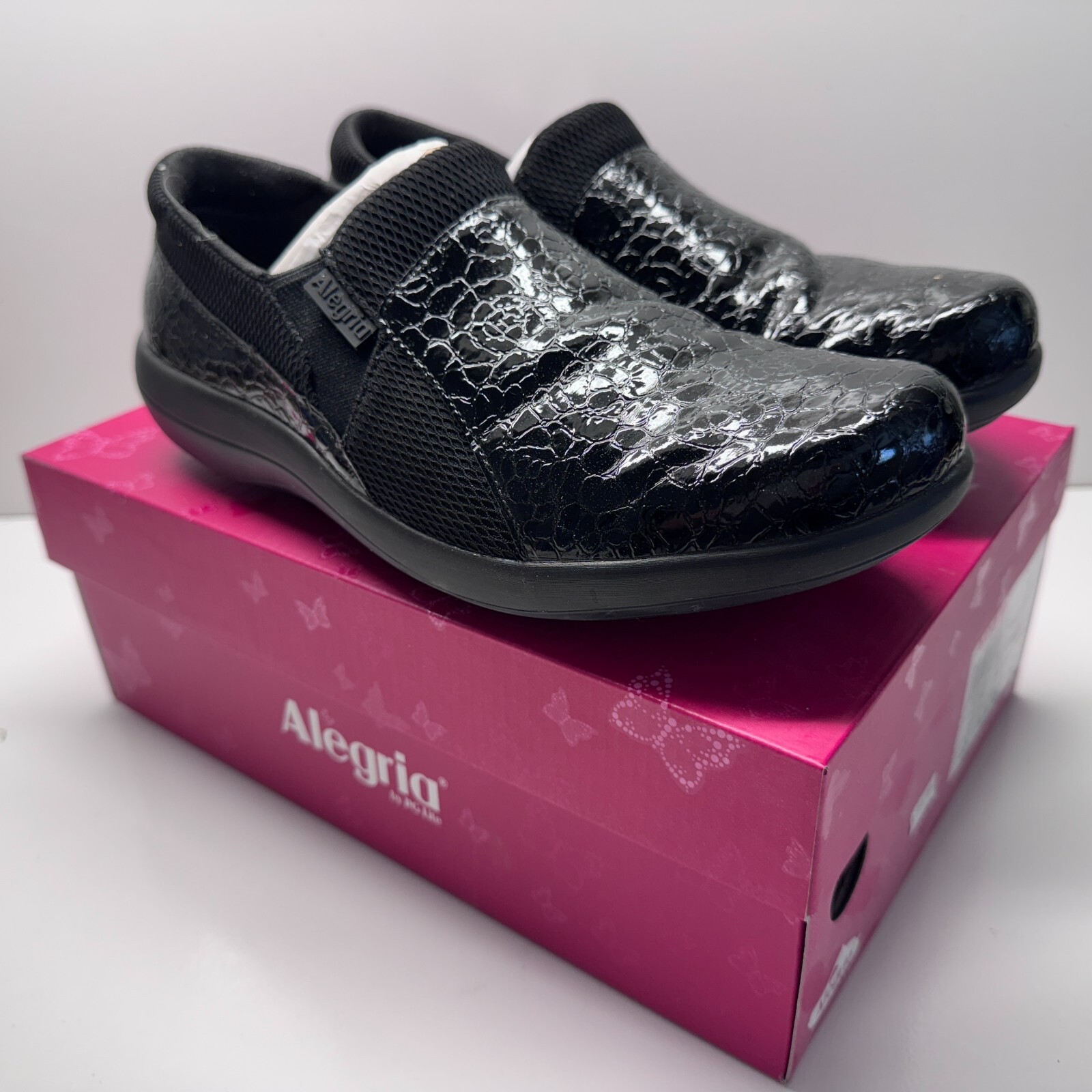 Women's 9.5-10 Alegria Duette Slip Resistant Clog/Slip On Flou...
