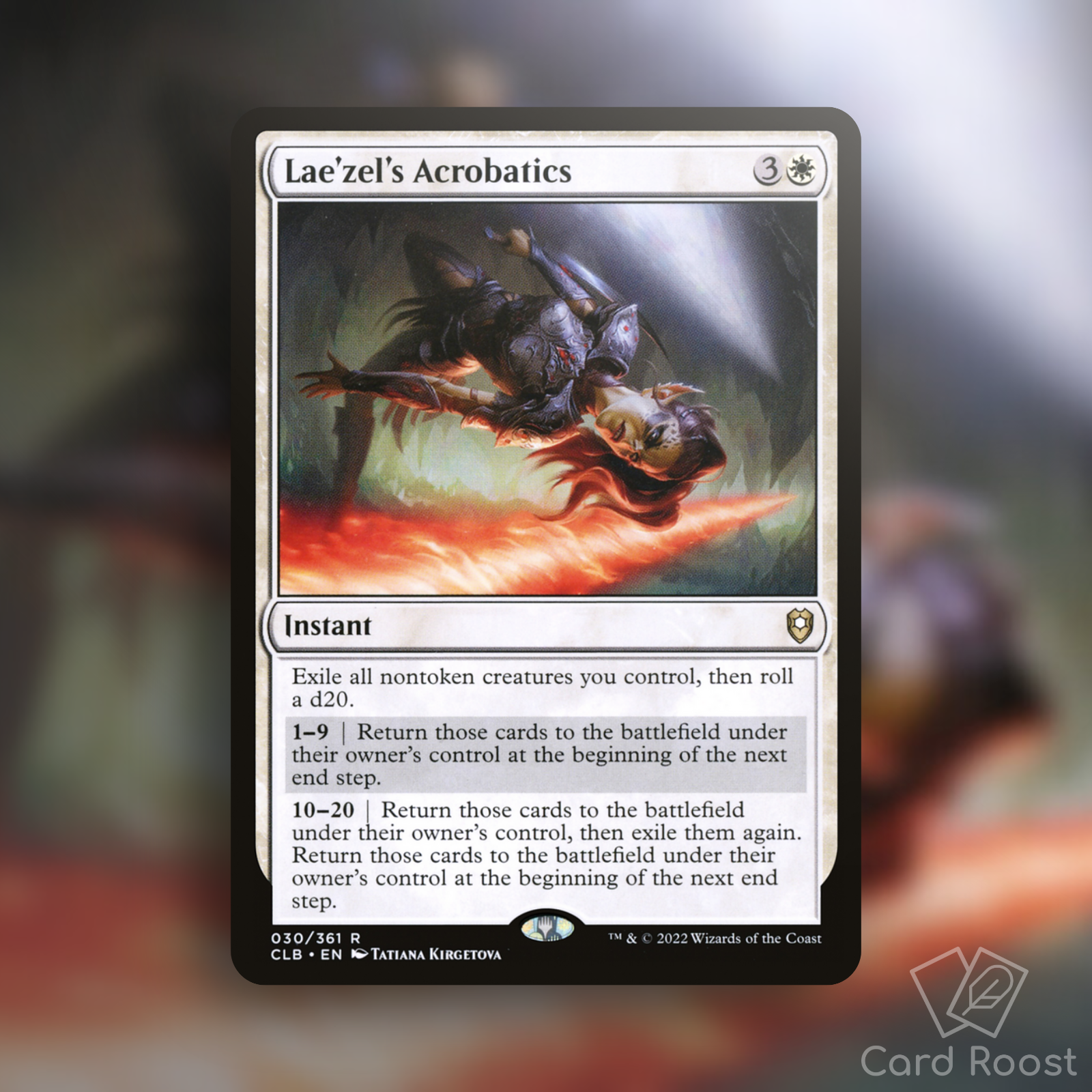 MTG Magic Lae'zel's Acrobatics 030/361 Commander Legends: Baldur's Gate CLB