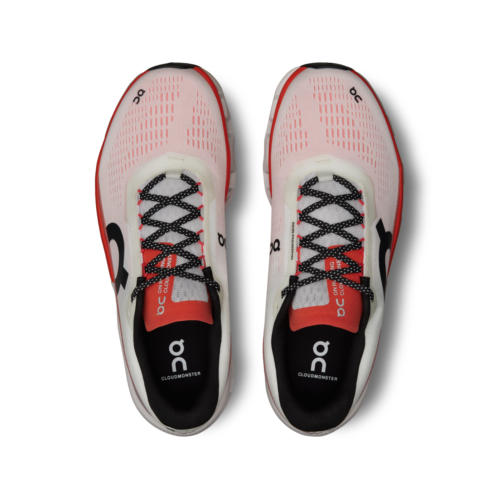 Pre-owned On Cloudmster 2 Running Shoes White Flame Men's In Undyed&flame