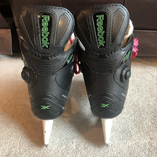 Reebok Ribcore 24K Pro Ice Skates Size 5 US 6.5 Pump Hockey Black