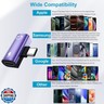USB-C to 3.5mm Audio Adapter, 2 in 1 USB Type C Headphone Jack Adapter Aux Cable with PD 60W Fast Charging Dongle Convertor for iPhone 17 16e 16 Pro Max Samsung Galaxy S25 Ultra A17 A56 A36 A16 A15 5G