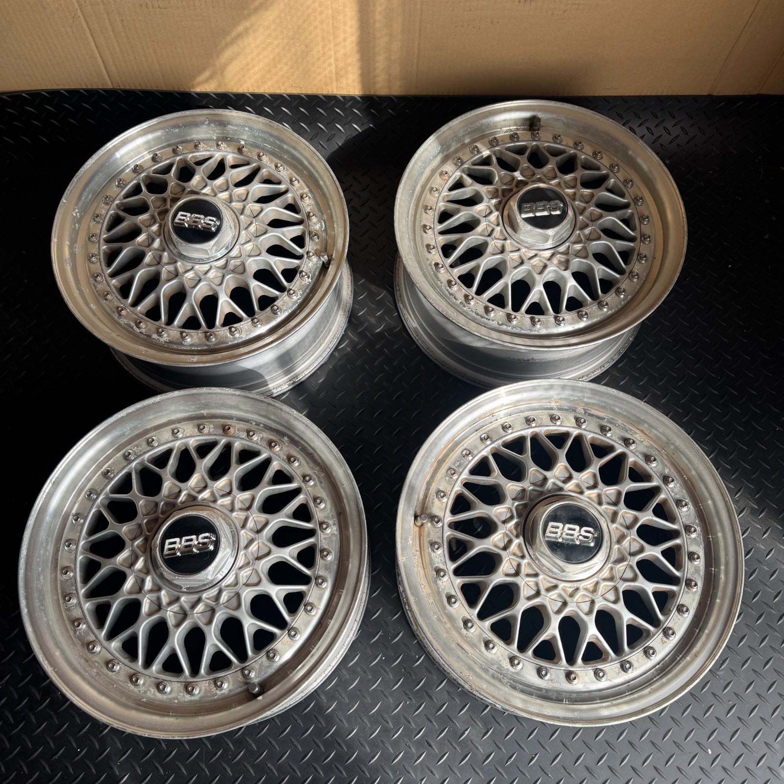 希少 BBS RS189 15インチ 6J+38 PCD100-4穴 ハブ径約56mm アルミ