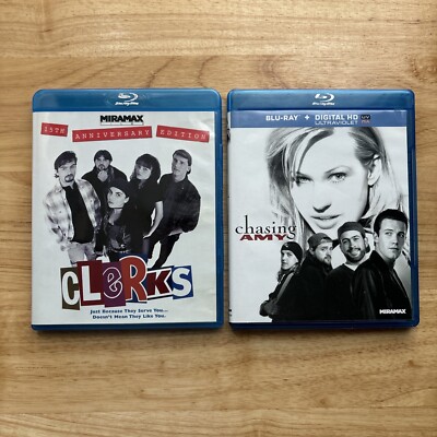 Kevin Smith s Clerks & Chasing Amy 2 Movie Blu-ray Bundle - 2 Disc - Region Free