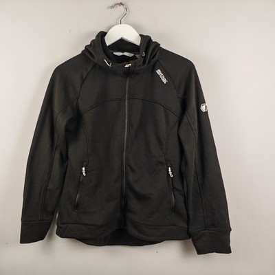 Regatta Jacket Womens UK 14 Black Full Zip Polyester Blend Outdoor Softshell