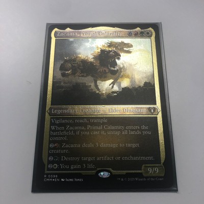 MTG: Zacama, Primal Calamity Etched Foil- Commander Masters 0598