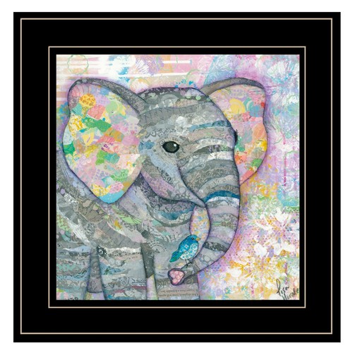 Настенный принт Elephant I 3 в черной рамке