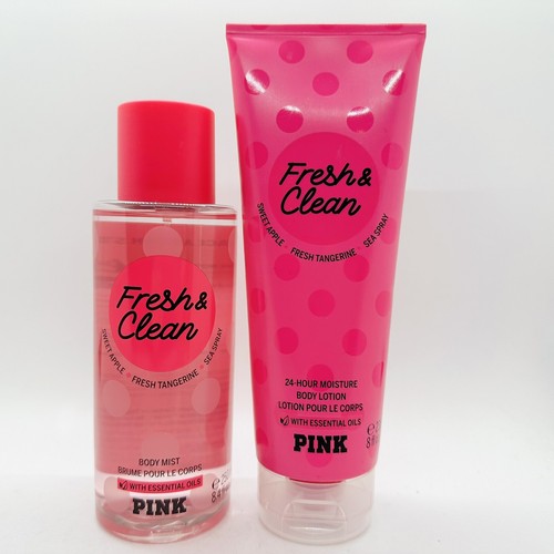 Victoria's Secret Pink FRESH & CLEAN Mist And Lotion Full