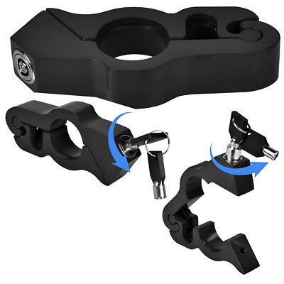 Motorcycle Handlebar Lock Anti-Theft Grip Throttle Security Bike Scooter ATV