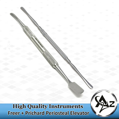 2 Pcs New Kit Periosteal Elevator Pritchard & Freer Surgical Instruments 