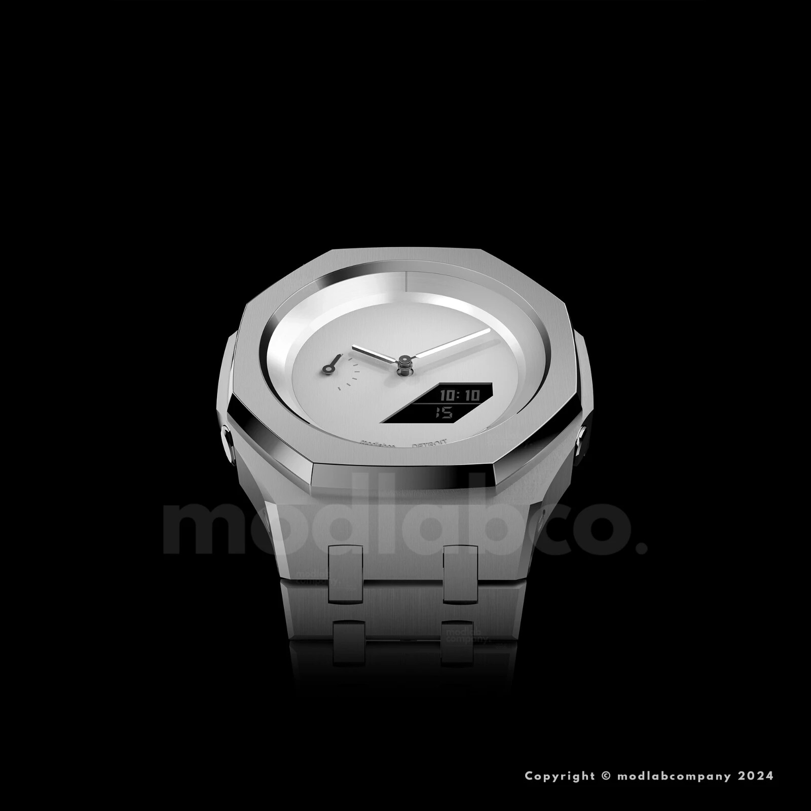 Pre-owned Casio Mlc Signature Silver Custom  G-shock Ga2100 Mod Watch Ak Gift For Man